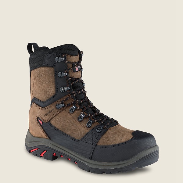 Botas de Seguridad Red Wing Hombre Marrom/Negros - Trades - 8-Inch Insulated Waterproof Toe - 759-DN